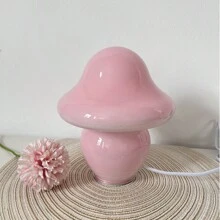 1pc Usb-Powered Nordic Ceramic Table Lamp, Modern Simple Atmosphere Lamp For Restaurant/Bedroom/Bedside - Yellow - View 3