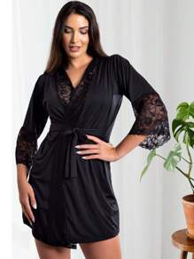 Women Robes - Black - View 1