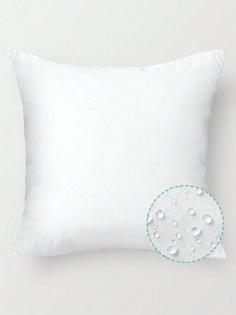 1pc Outdoor White Pillow Core With Hidden Zipper For Patio Waterproof Oil-Proof Camping Living Room Bedroom Bedside Home Decor Cushion Core. Available In Multiple Sizes., Bedding, Pillow Inserts, Pillows For Bed