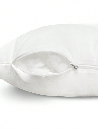 1pc Outdoor Wit Kussen Core Hidden Zipper Patio Waterproof Oil Proof Camping Living Room Bedroom Bedside Home Cushion Core. Available In Multiple Sizes., Bedding, Inserts, Pillows Bed view 5