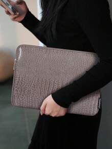 canvas artisan Sac de protection pour ordinateur portable artisanal en canevas, sac d'ordinateur mince et résistant aux chocs, étui pour ordinateur portable étanche, compatible avec MagicBook HP, sacs pour ordinateur portable, housses d'ordinateur portable compatibles avec Macbook - Gris - Voir 3