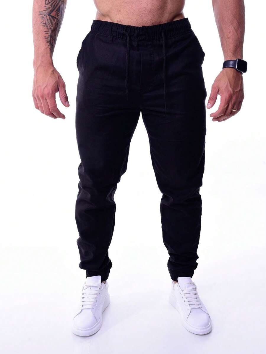 Men Pants - Black - View 1