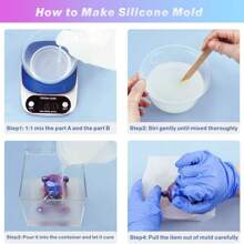 Silicone Rubber Mold Making Translucent Liquid - White - View 3