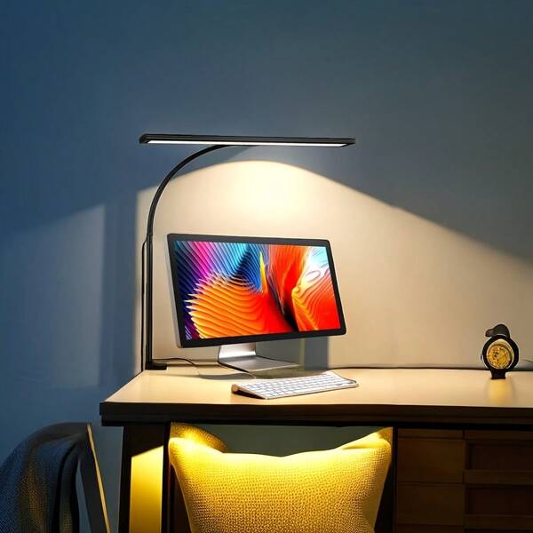 2023 Version 160 LED Desk Lamp 10W Super Bright Dimmable Clamp Lamp for Home Study/Living Room