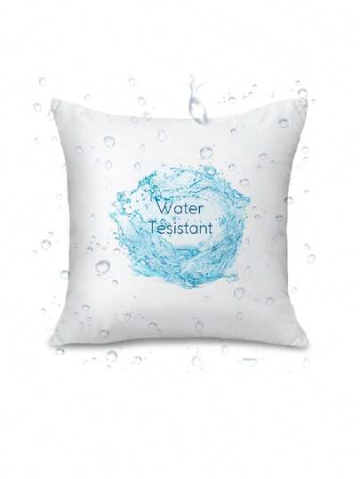 1pc Outdoor Wit Kussen Core Hidden Zipper Patio Waterproof Oil Proof Camping Living Room Bedroom Bedside Home Cushion Core. Available In Multiple Sizes., Bedding, Inserts, Pillows Bed view 2