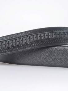 Joopzqm 1pc Men's Black Automatic Buckle Belt - Black - View 4