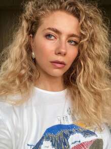 优雅的法式珍珠耳环，复古小众设计女士耳环，复古珍珠耳环女士 - 金黃色 - 查看 6