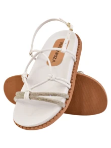 Women Flat Sandals - trắng - Xem 3