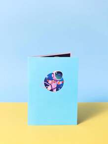 1pc Rocket Pop Up Greeting Card With Envelope, Birthday Greeting Card, Space Adventure Theme Greeting Card, Birthday Card For Kids, Rocket Pattern Greeting Card - Multicolor - View 4