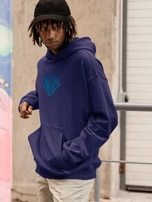 FLUXOGEEK Men Sweatshirts - Màu xanh hải quân - Xem 4