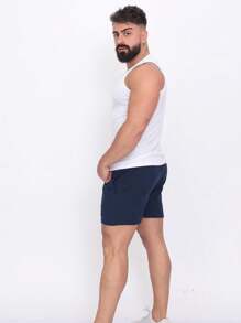 Men Shorts - 藏蓝色 - 查看 6