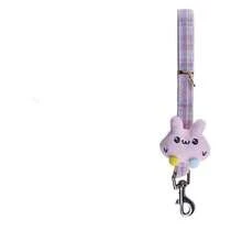 1套粉色貓咪網狀胸帶和牽繩,用於防止貓走失,適用於步行訓練,尺寸可調節 - 粉色 - 查看 3