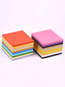 100 Hojas De Papel De Colores Diferentes De 25x25cm De Tamaño Para Niños, Papel Plegable, Papel De Dibujo Y Etiquetas Para Colorear - Multicolor - Ver 4