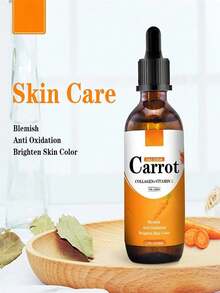 新胡蘿蔔精華油抗衰老淡化黑斑修正面部亮白精華淡斑精華液,100%天然