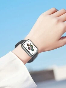 1 dây đeo đồng hồ bện, tương thích với Apple Watch, phù hợp với kích thước 38/40/41/42/44/45/49mm, tương thích với Apple Watch Ultra/Se/8/7/6/5/4/3/2/1, phong cách Bohemian, giày dép - Xám - Xem 2