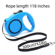 1pc Retractable Leash, Blue - Blue - View 7