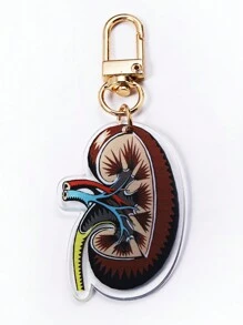 1 件欧美风格个性化亚克力心形包配件汽车配件女士 - 彩色 - 查看 1