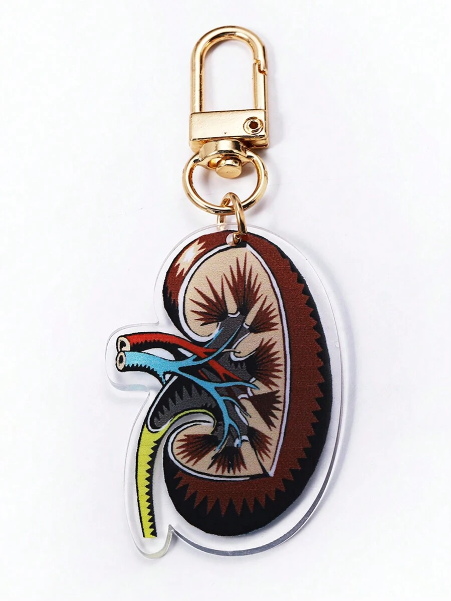 1 件欧美风格个性化亚克力心形包配件汽车配件女士 - 彩色 - 查看 1