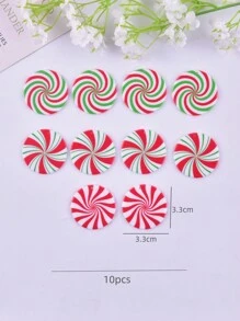 10 cái/bộ Kết hợp phong cách Ông già Noel Kẹo Acrylic Vật rủ xuống Đối với DIY NỮ Làm đồ trang sức - Nhiều màu - Xem 2
