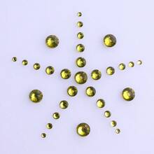 1440pcs Mixed Size Glass Silver Bottom Flatback Rhinestones For Diy Nail Art Accessories - Olive Green - View 4