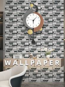 4 件/套大理石牆貼,30*30 公分灰黑色自黏 Pvc 可拆卸 Diy 裝飾紙,用於遮蓋刮痕和裂縫,復古簡約裝修,適合臥室、客廳、廚房裝飾