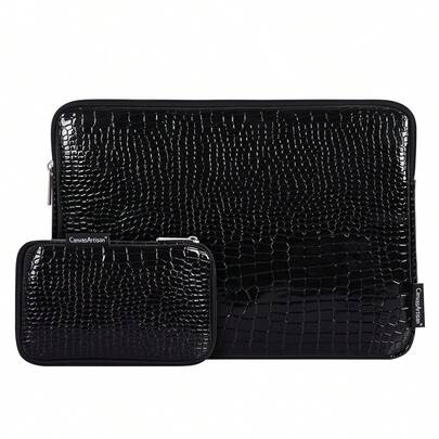 canvas artisan 帆布工匠防水 PU 笔记本电脑包组合套装超薄笔记本电脑保护套适用于华硕 Chromebook、笔记本电脑包、便携式笔记本电脑保护套兼容 Macbook