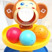 Juguete Bebé Torre Pelotas Estimulación Desarrollo Roll Ball - Naranja - Ver 6