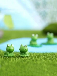 Erlia 10PCS/50PCS/100PCS 树脂迷你青蛙雕像、绿色青蛙微型雕像、微型青蛙雕像、小巧可爱青蛙雕像、微型苔藓景观青蛙模型用于花园家居装饰、母亲节送给妈妈的礼物 | 迷你微型青蛙雕像青蛙户外雕像树脂迷你青蛙微型雕像饰品装饰绿色动物花园工艺品小青蛙景观植物仙女用于花园家居装饰有趣的青蛙雕塑用于架子、书桌装饰 - 青蛙书桌配件 - 完美的可爱青蛙礼物 - 查看 7