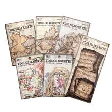 45 sheets Vintage Scrapbook Paper Non-sticky Scrapbooking Kit For Junk Journal - Coffee Brown - View 3