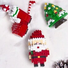 1 Pieza Juguete De Bloques De Construcción De Muñeco De Nieve De Navidad - muñeco de nieve de navidad - Ver 5