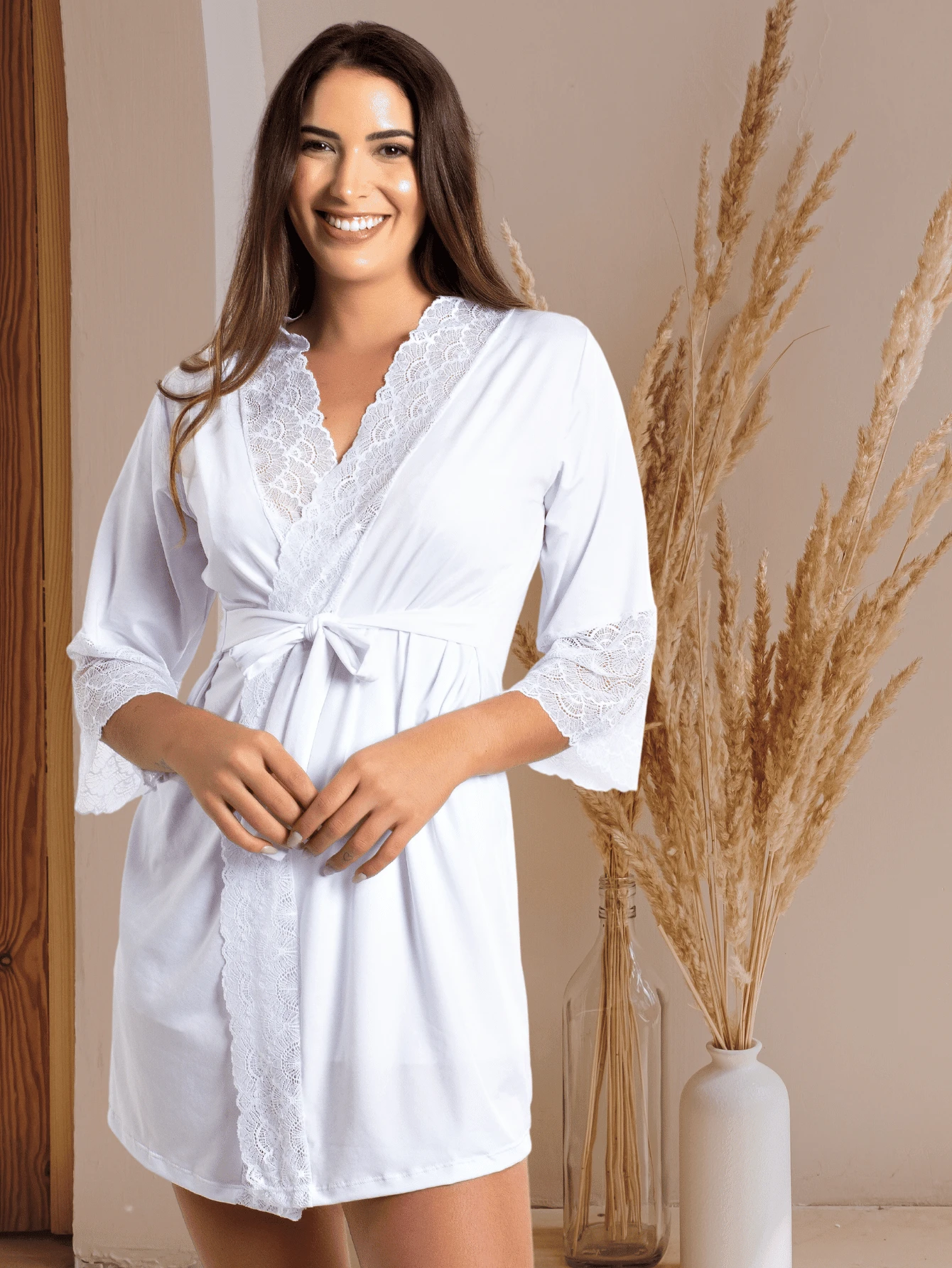 Women Robes - Blanco - Ver 1