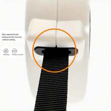 1pc Outdoor Automatic Retractable Dog Leash With Led Light And 5m Nylon Cord, Suitable For Dogs Up To 35kg - Black and White - View 5