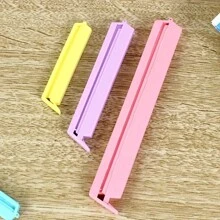 12 件装塑料夹便携式新型厨房储物食品密封袋密封夹密封夹塑料工具厨房配件 - 彩色 - 查看 3