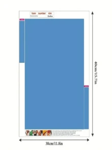 Pintura De Diamantes Diy Con Patrón De Ave X004-2 - Azul - Ver 3