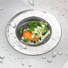 不銹鋼水槽過濾網廚房排水防堵塞過濾網適用於水槽和菜盆 - 銀色 - 查看 3