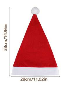6 Pezzi Cappello Di Babbo Natale Rosso E Bianco Per Uomini E Donne, Perfetto Per Feste E Celebrazioni Di Natale