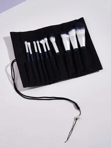 Princess Rose 10pcs/Set Face Makeup Brush Kit With Storage Bag,Brush Set,Makeup Brush Kit,Make Up Brush Set,Make Up Set Complete,Makeup Brush Set,Complete Makeup Kit,Brush Kit,Brushes Makeup Set,Makeup Gift Set,Set - Blue - View 2