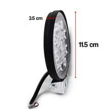 2 Faros 9 Hiper Led Redondo Auxiliar Con Estrobo Tunix - Blanco - Ver 5