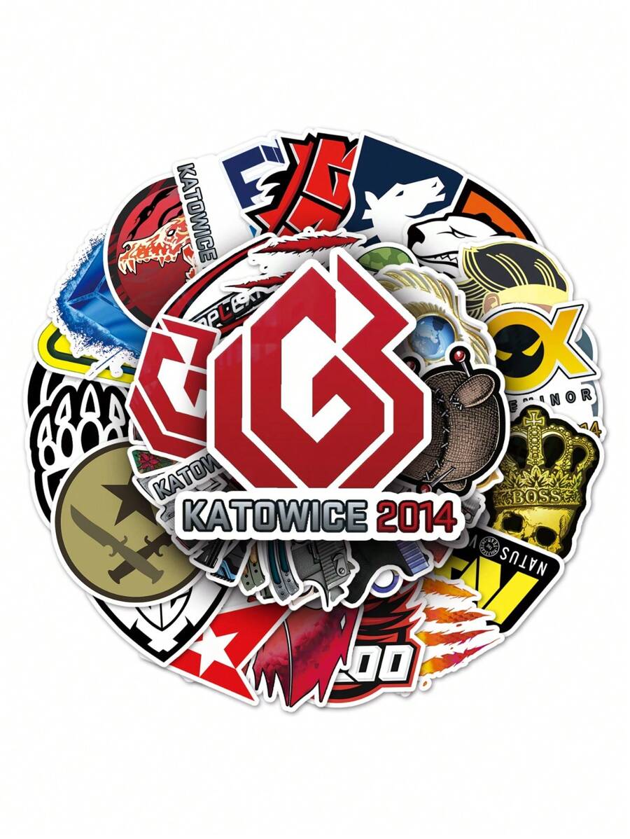 50pcs CS GO Graffiti Stickers Game Stickers DIY Skateboard Phone Case Luggage Stickers Waterproof - Multicolor - View 1