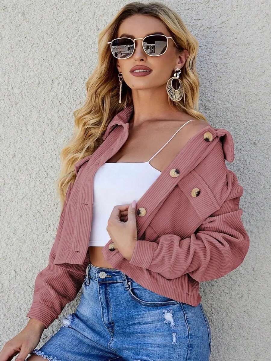 CHAMARRA DE TIPO PANA - Rosa - Ver 1