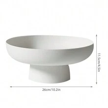 1 Pièce Centre De Table Pour Plateau De Fruits Rond Au Style Moderne Pour La Décoration De La Cuisine Et La Décoration De La Maison - Blanc - Voir 3