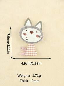 3pcs/set Diy Embroidery Patch For Clothes And Hats Without Adhesive Backing, Animal Design - Multicolor - View 7