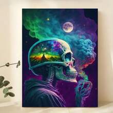 1pc Nordic Style Creative Decorative Canvas Wall Art For Living Room, Children's Room, Bedroom, Entranceway, High Resolution Print - Multicolor - View 2