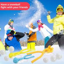 4pcs/set Snowball Maker Clip Toy Set With Four Different Styles, Suitable For Winter Outdoor Activities Such As Beach And Snowball Fights - Multicolor - View 5