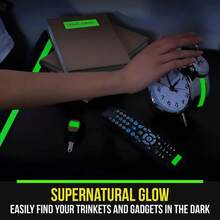 1片亮光耀眼且耐用的夜光膠帶,適用於裝飾、戶外運動和夜間標誌 - 綠色 - 查看 8