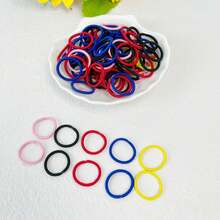100pcs 2cm Colorful Hair Ties - Multicolor - View 4