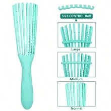 1pc Pink Octopus Hair Comb For Women, Multi-functional Styling Elastic Massage Comb, Plastic & Anti-static - Dusty Pink - View 4
