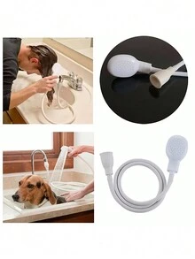 1pc Pet Grooming Cleaning Shower Spray Head - White - View 4