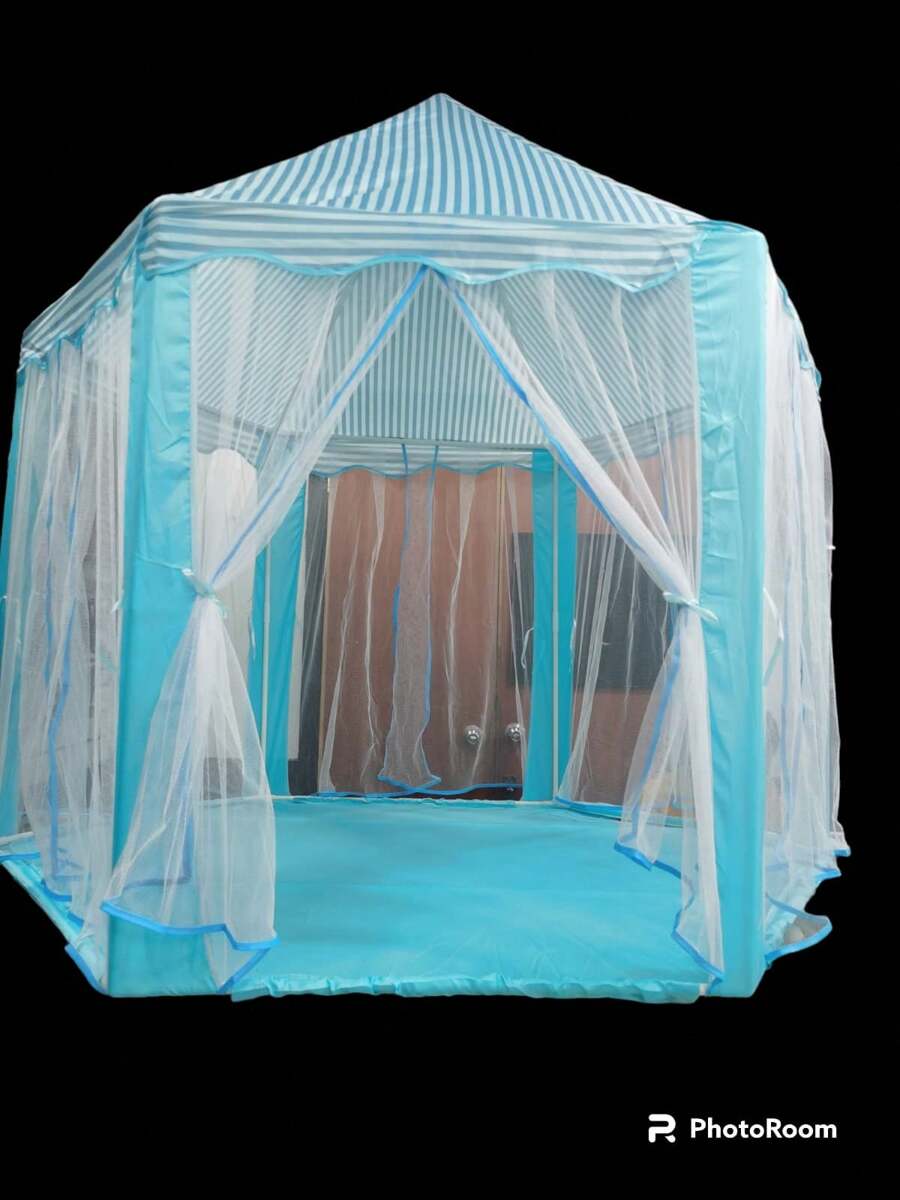 CASTILLO PARA PRINCESAS - Azul y blanco - Ver 1