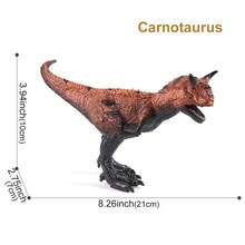 1pc Carnotaurus Dinosaur Model Toy Made Of Abs Material, Suitable For Learning And Playing With Each Other, Decoration - Multicolor - View 7